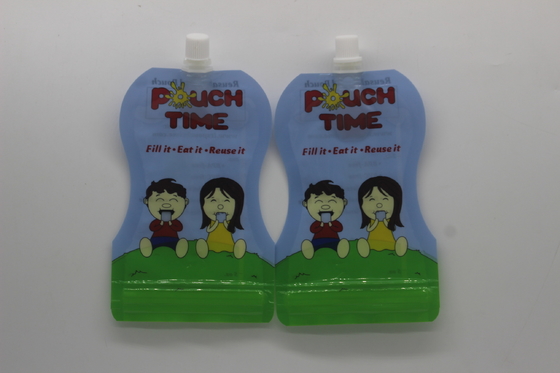 kaufen 100 ml spezielle Form Stand Up Spout Tasche Kunststoff Verpackungstüte für Saft Getränke online manufacture