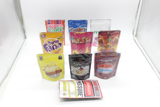 kaufen PET-Glanz-Mylar-Weed-Taschen geruchssicher mit Kinderschutz-Riegel online manufacture