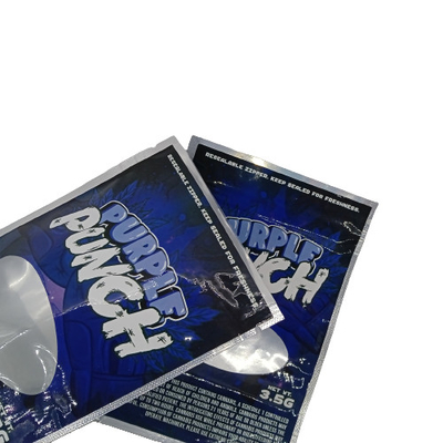 kaufen Aluminiumfolie Mylar Ziplockk Taschen Stehen mit Fenster für Gras Gras Verpackung online manufacture