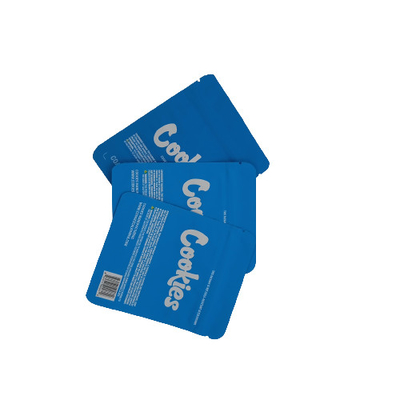 kaufen Blau 50g Mylar Stand Up Taschen Reißverschluss Gravure Druck für Süßigkeiten Gras online manufacture
