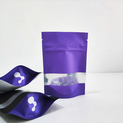 kaufen Biologisch abbaubare Lebensmittelverpackungsbeutel wieder verschließbar gedruckte Stand-up-Beutel mit Fenster online manufacture