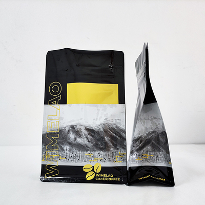 kaufen Custom wiederverschließbare Mylar Ziplockk Lebensmittellager Kaffeebohnenbeutel Tasche Verpackung mit leicht zu reißender Kerbe online manufacture