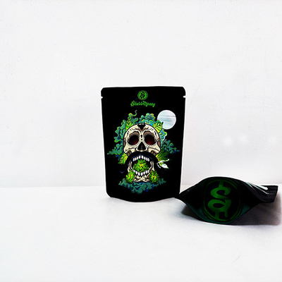 kaufen Custom gedruckte Logo Ziplockk Stand Up Tasche Verpackung Mylar Unkrautbeutel online manufacture
