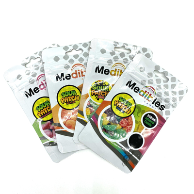 kaufen Gummies 300 mg Drei-Seiten-Siegel-Tasche biologisch abbaubare Ziplockk Plastiktüten mit Griffloch online manufacture