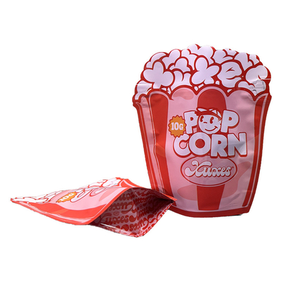 kaufen Unkraut kundenspezifische Form gestempelschnittene Plastik sackt HAUSTIER Film-Popcorn-Form-Beutel ein online manufacture