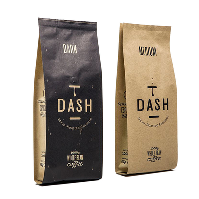 kaufen Nahrungsmittelgrad-Kaffee-Verpackenbeutel-Kraftpapier-Beutel mit Ventil online manufacture