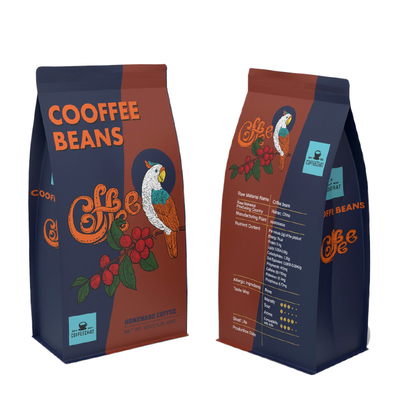 kaufen Aluminiumfolie-Kaffee-Verpackentaschen-kundenspezifische flache untere Beutel für Kaffee online manufacture