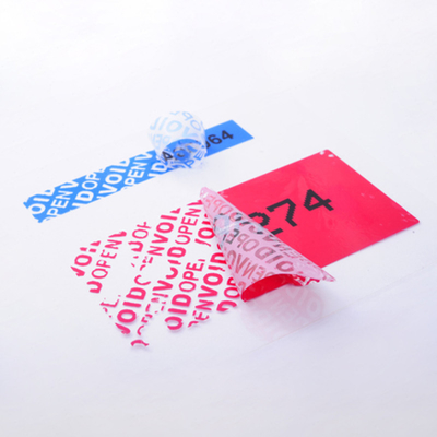 kaufen Hot Melt Anti-Fälschung Etikett Sicherheitssticker mit Bildschirmdrucktechnologie online manufacture