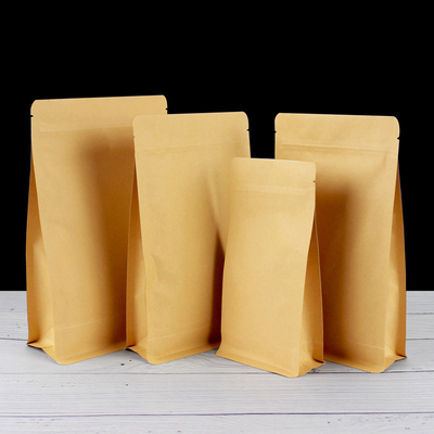 kaufen 130 Mico Dicke Biologisch abbaubare Stehbeutel Papier Flachbodenbeutel online manufacture