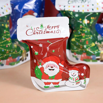 kaufen Geruchsschutz Ziplock Mylar Tasche maßgeschneiderte einzigartige Form für Weihnachten online manufacture