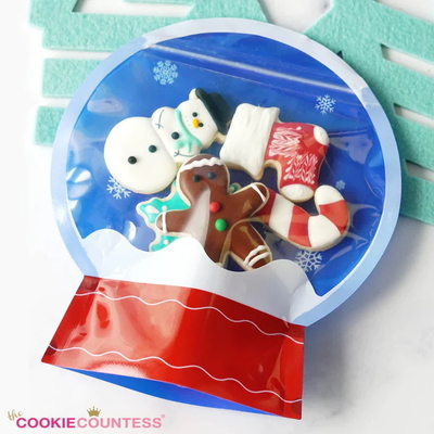 kaufen Custom Christmas Mylar Verpackungstüte mit spezieller Form und Ziplockverschluss online manufacture