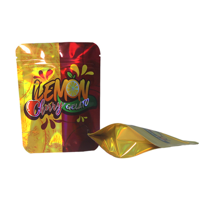 kaufen Snack Trockene Früchte Holographische Reißverschluss Tasche Mylar Aluminiumfolie Verpackungstüte online manufacture