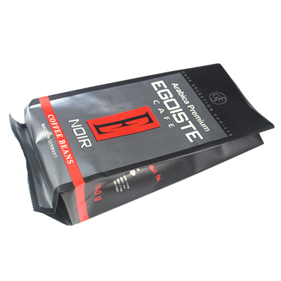 kaufen Warmdichtung Matte Schwarze Seite Gusset Kaffeebeutel Stehen Sie Ziplock Plastikbeutel 12oz online manufacture