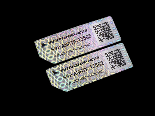 kaufen Einzigartige Form Qr Code Hologramm Aufkleber Kleber Holographische Aufkleber Etiketten online manufacture