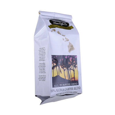 kaufen Heat Seal Matte Schwarz Stehen Sie auf Ziplock Plastikbeutel 1kg Kaffeeseite Gueest Boden Kaffeebeutel online manufacture