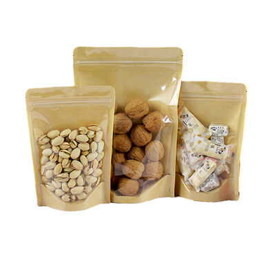 kaufen Biologisch abbaubare Kraftpapier-Stand-up-Tasche mit Reißverschluss online manufacture