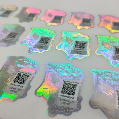 kaufen FDA Anti-Fälschung Etikett 80 Mikron 3D Holographische Aufkleber PE Film online manufacture