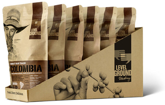 kaufen SGS Laminate Kraft Papiertüten 3oz 100g Kaffeetüten online manufacture