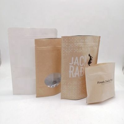 kaufen Kraft Biologisch abbaubare Stehbeutel Papiertüten mit klarem Fenster online manufacture
