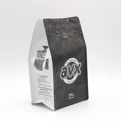 kaufen Laminate Wiederverwendbare 250g Kaffeebeutel Stehen Kaffeebeutel mit Ventil online manufacture