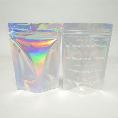 kaufen PE OPP Holographische Stehbeutel wiederverwendbar Zip Lock Aluminiumfolie Tasche ODM online manufacture