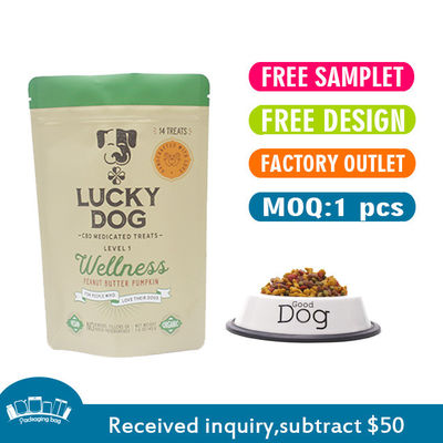 kaufen Gewässerte hochwertige Kraftpapier-Riegelbeutel für Hundefutter online manufacture