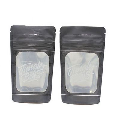 kaufen ODM Durchschauen Taschen wiederverschließbare Snacks Stehen Tasche Schwarz SGS online manufacture