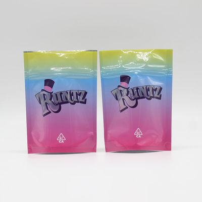 kaufen 110 Mircon CPP Stehen Sie auf Reißverschluss Tasche 28g Gummy Weed Cookie Gelato Leaf online manufacture