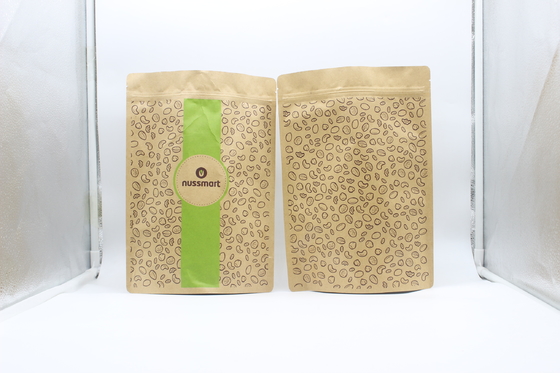 ZIPLOCKK Kraftpapier Stand Up Tasche Recycling Biologisch abbaubar für Kaffee Tee