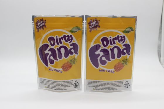 1 g - 28 g Mylar-Beutel aus Aluminiumfolie, Plätzchenverpackung, wiederverschließbare Mylar-Lebensmittel-Aufbewahrungsbeutel