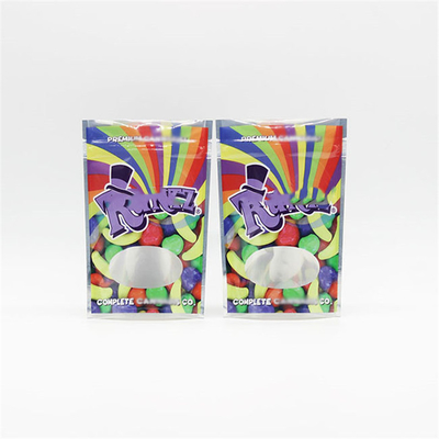 OEM Weed Bag Zip Lock 3.5G wieder verschließbar 110 Mikron Soft Touch Material Geruchsfeste Mylar Taschen