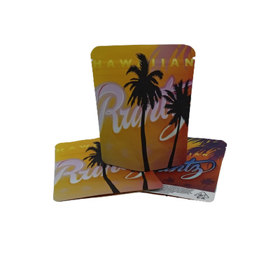 Flachboden Recycling Weed Verpackung Tasche Ziplockk Mylar Aluminiumfolie Beutel