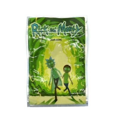 Gummy Candy Drei Seiten Siegelbeutel Gelee Tropfen Verpackung Perforierter Plastikbeutel mit Reißverschluss