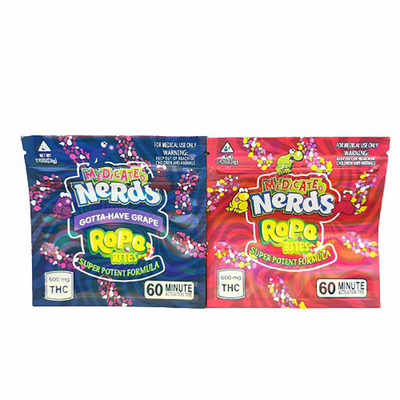 Kundenspezifische Seitendichtungs-Tasche des Kunststoffgehäuse-Beutel-3 für Süßigkeit Gummies