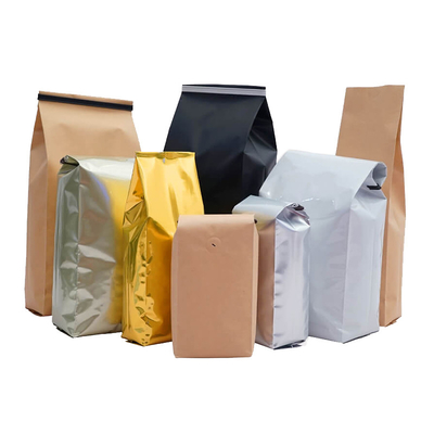 Kundenspezifischer Kaffee-Bean Bags With Tin Tie-Ventil-Kaffee-Seitenkeil-Beutel
