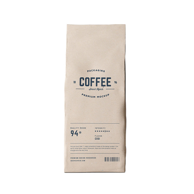 Biologisch abbaubare Kaffeepakete Tasche wieder verschließbare Verriegelung mit Reißverschluss