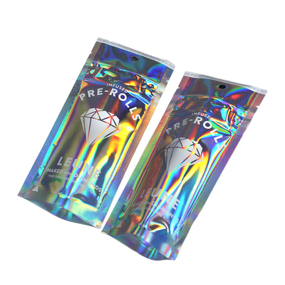 Zipper Top 7g Holographische Stand-up Tasche