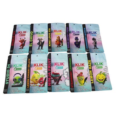 -Verpackung Soft Touch Mylar-Taschen Lebensmittelqualität Geruchssicherung Reißverschluss Hitze versiegelt