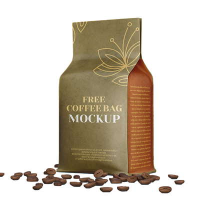 OEM biologisch abbaubare Kraftpapiertüten Sos Papiertüten für Kaffeepakete