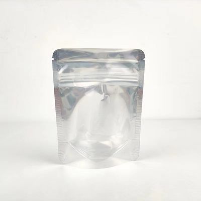 Aufgeschlagene Stehbeutel mit Reißverschluss für Lebensmittelverpackungen