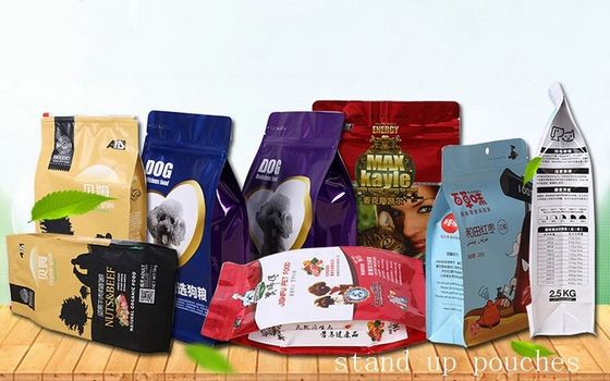 Plastikstand herauf die Reißverschluss-Taschen feuchtigkeitsfest für das Verpacken der Lebensmittel
