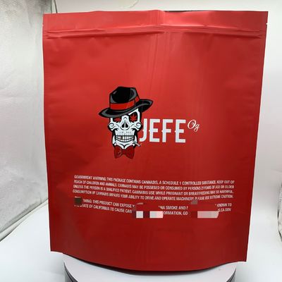 1 Pfund Mylar Aluminiumfolie Taschen 110 Mircons Rot Flachfolie Taschen