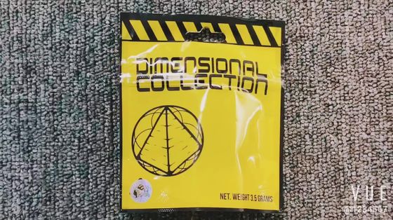 Drei Seiten Versiegelung Reißverschluss Tasche Matte Mylar Flat Reißverschluss Tasche Lebensmittelverpackung mit Fenster