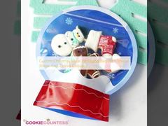 Custom Christmas Mylar Verpackungstüte mit spezieller Form und Ziplockverschluss