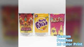 Kundenspezifische Standbodenbeutel mit Reißverschluss und 10-Farben-Druck